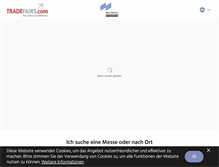 Tablet Screenshot of messe-muenchen.tradefairs.com